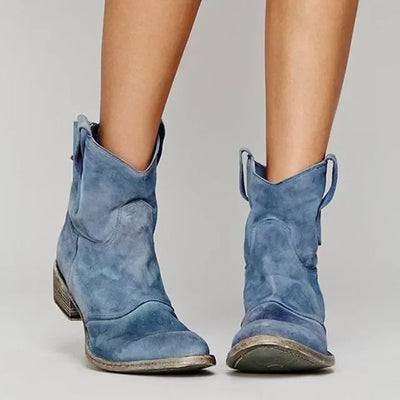 Ally | Vintage Cowboy Ankle Boots